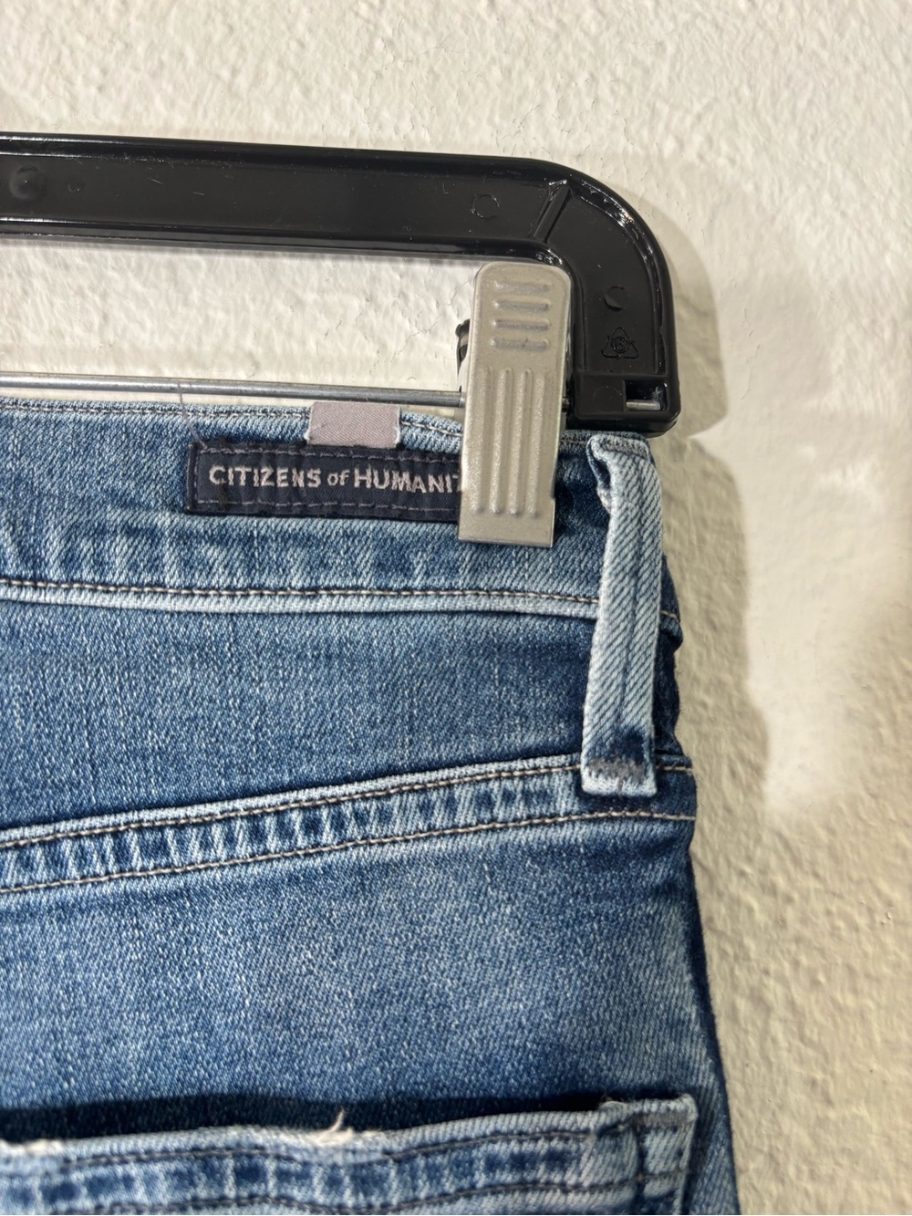 Citizens of Humanity Rocket Crop Illusion Two-Tone Side Stripe Jeans Size 25 - Picture 11 of 15